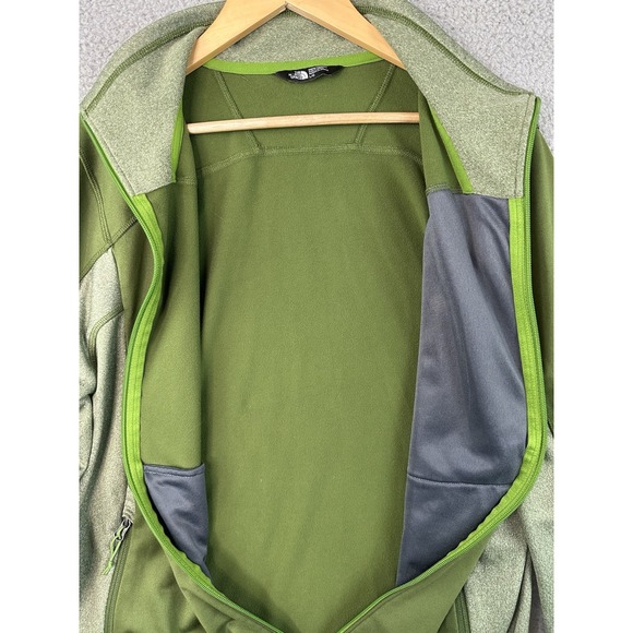 The North Face Jacket Mens Large Green Cinder Tenacious Full Zip Fleece Outdoors - Picture 4 of 13